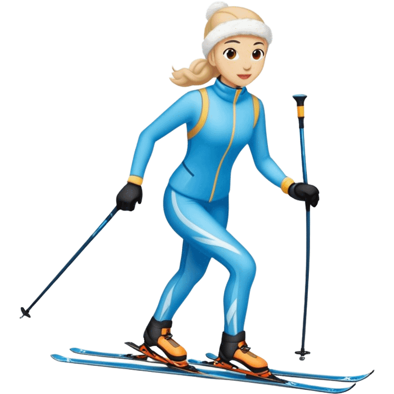 Cross country skiing  emoji