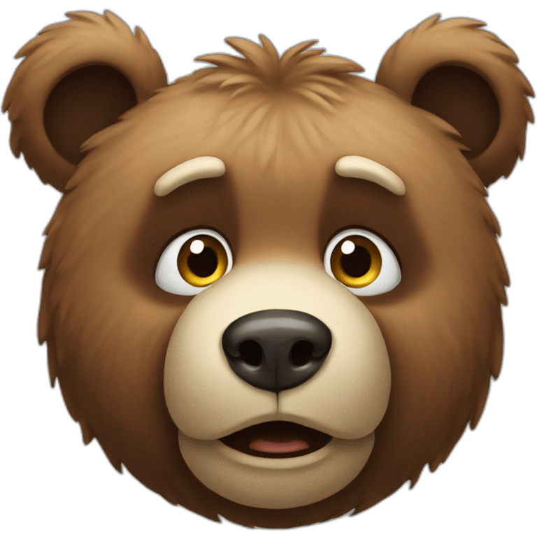 confused bear emoji