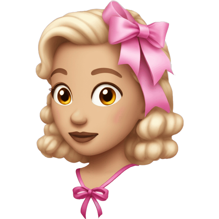 pink ribbon coquette  emoji