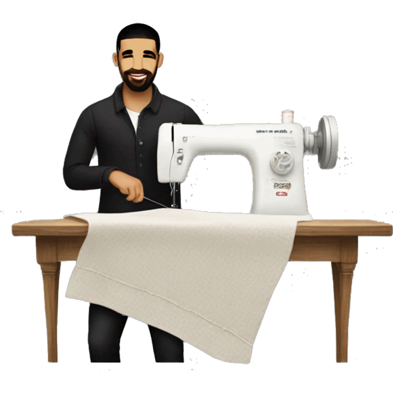 Drake sewing realistic  emoji