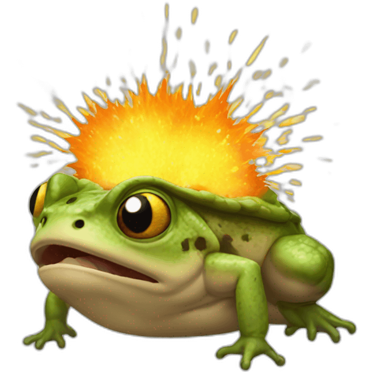 exploding head toad emoji