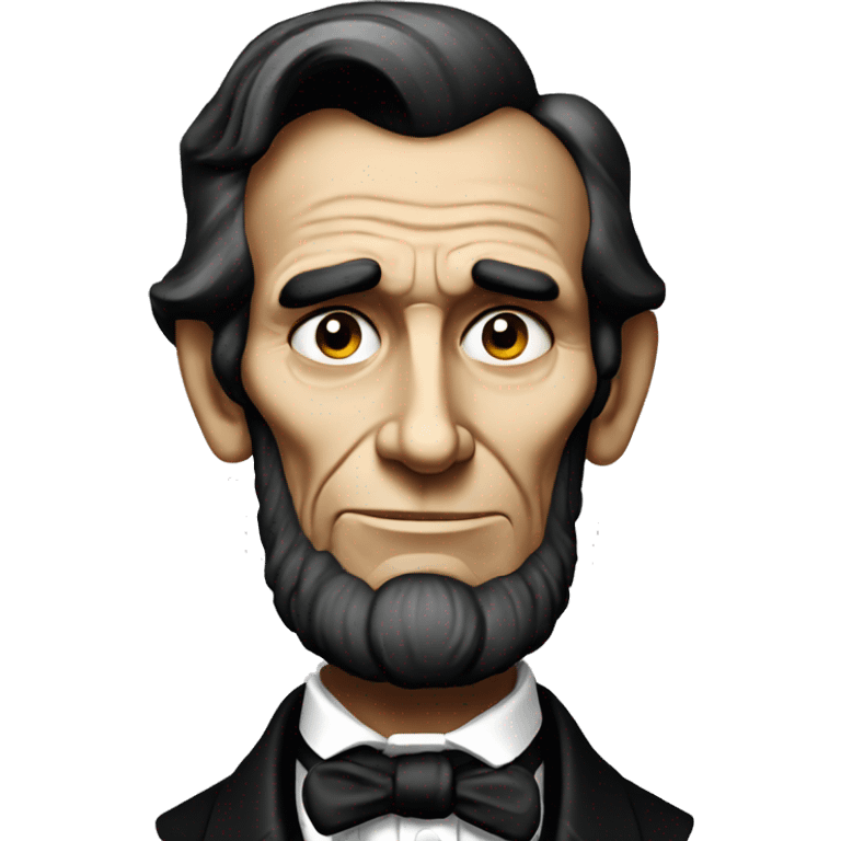 Abe Lincoln surprised face  emoji