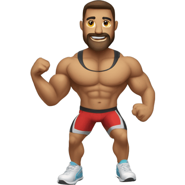 Fitness trigueño emoji