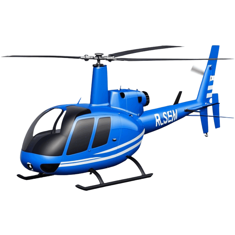 Robinson R44 - Robinson Helicopter Company (Model Year: 2021) (Iconic colour: Blue) emoji