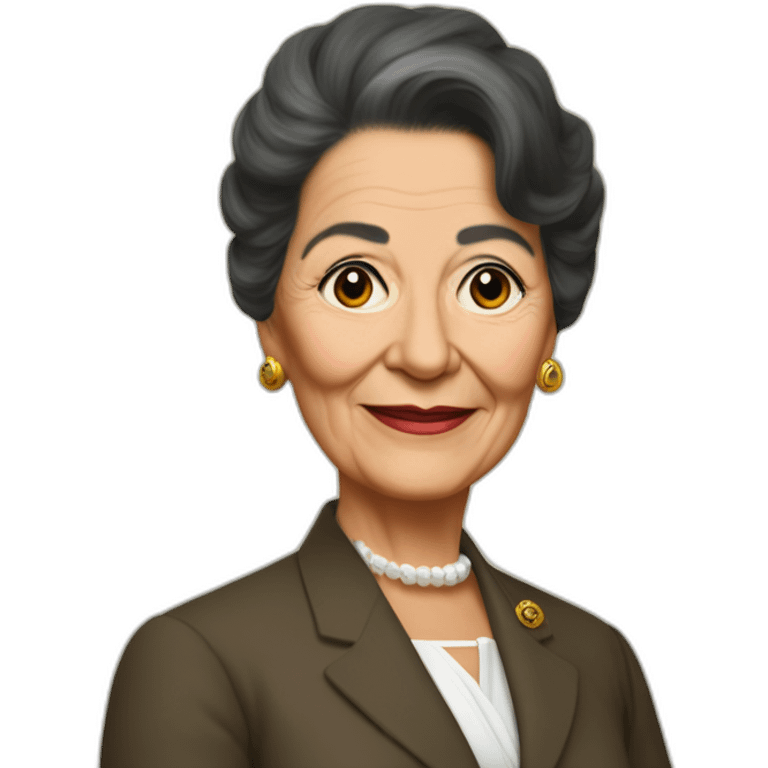 Former president Estela Martínez de Perón emoji