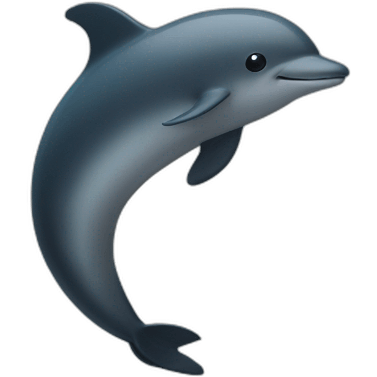 dolfin in dark mode emoji