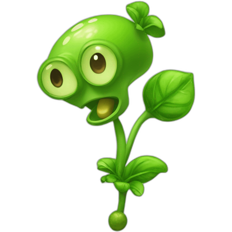 Peashooter from Plants vs Zombies emoji