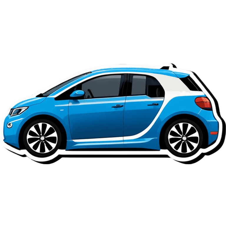 Blaue ladesäule für Elektroautos emoji