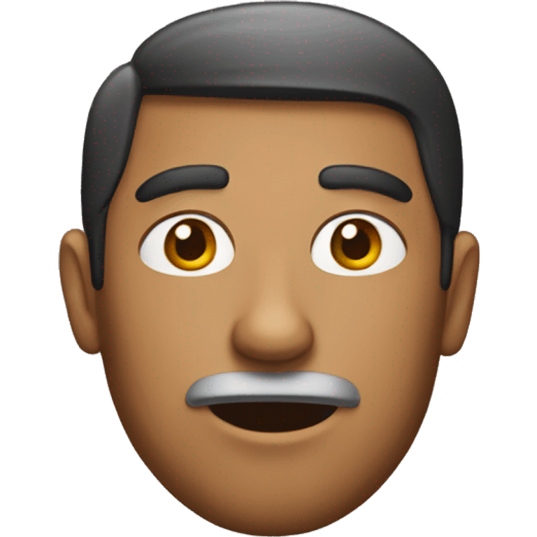 A person with a unibrow  emoji