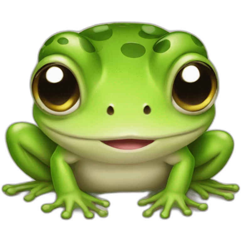 cute baby frog emoji