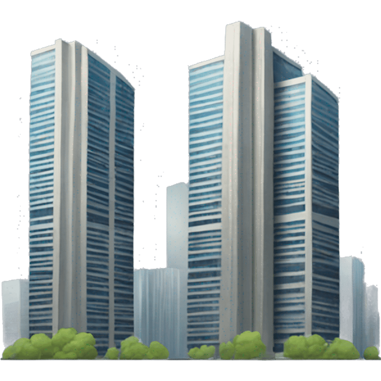 Two skyscrapers  emoji