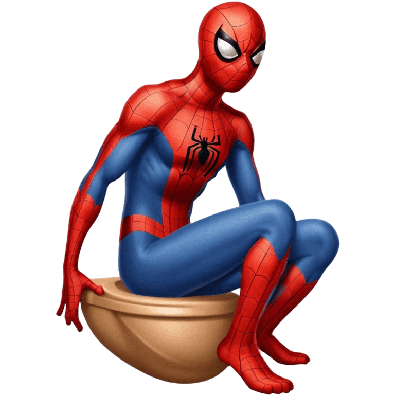 Spiderman pooping emoji