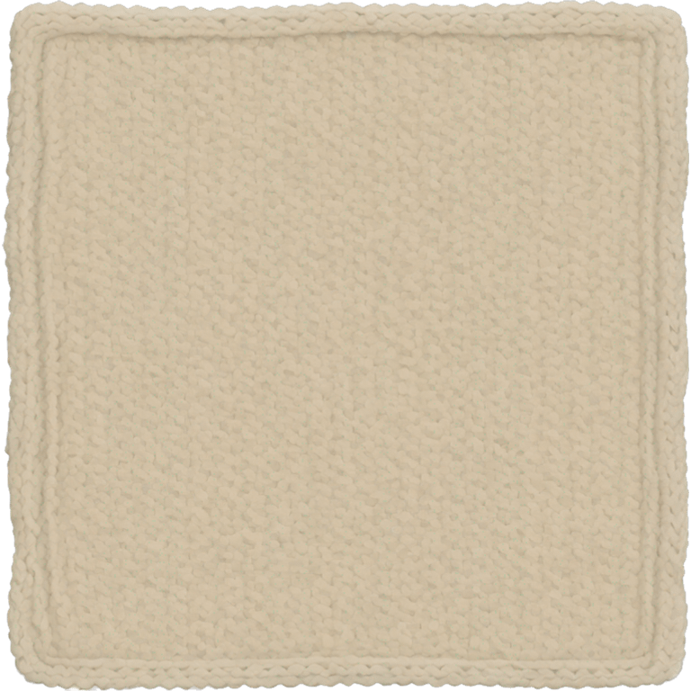 Cream knit blanket  emoji