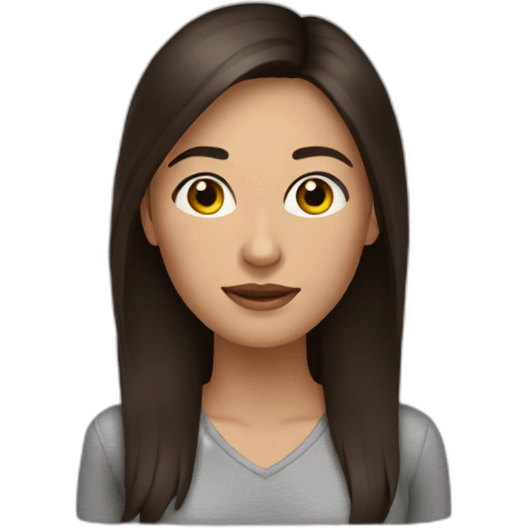 woman brunette emoji