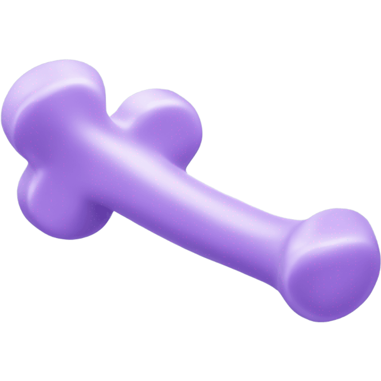 Pastel purple dog bone emoji