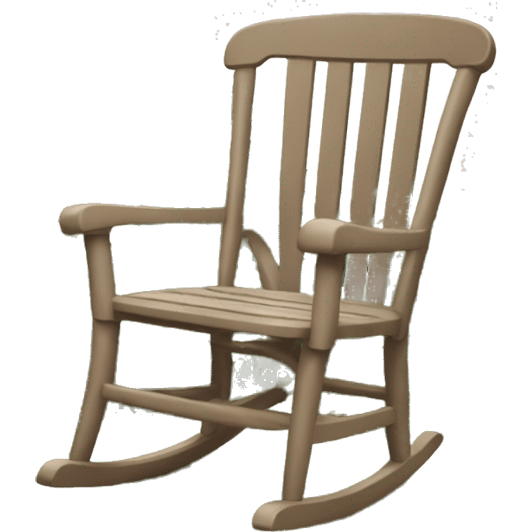 rocking chair in garden emoji