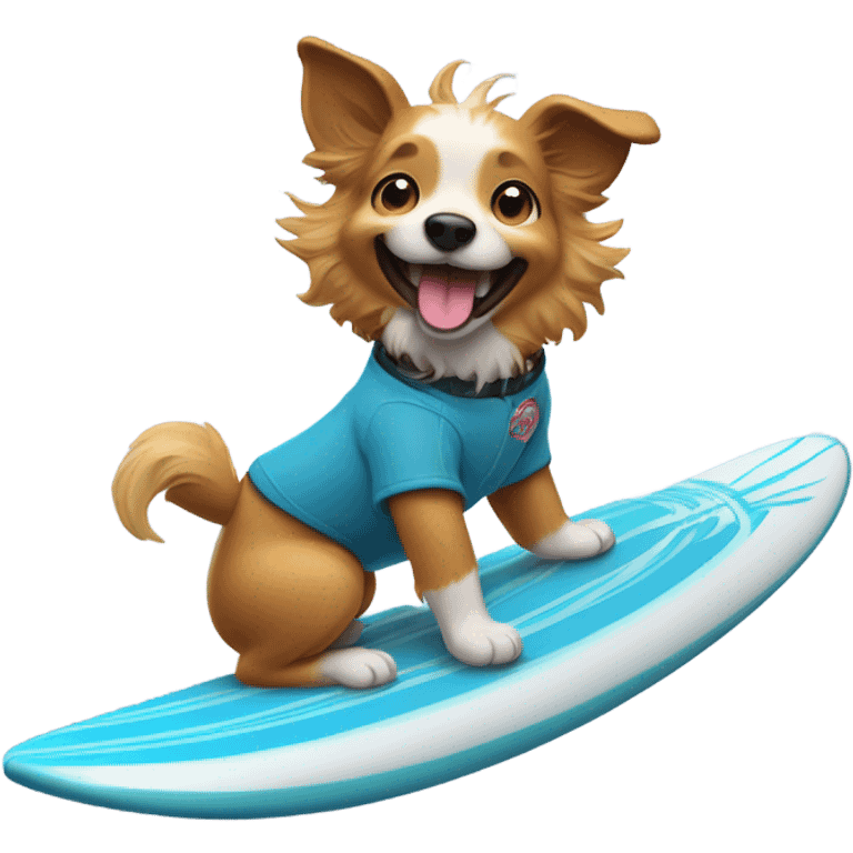 Dog surf  emoji