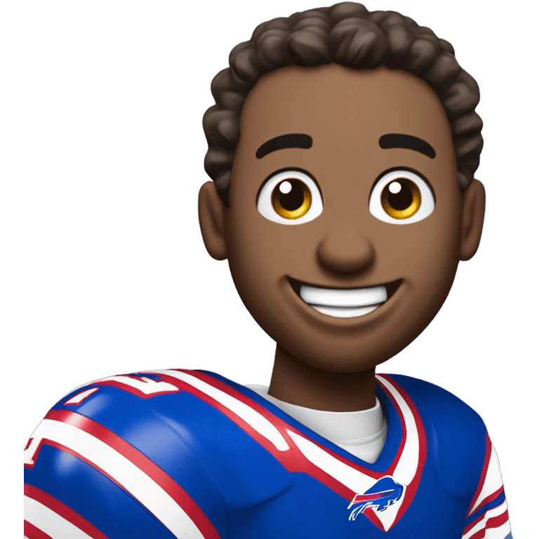 Happy buffalo bills fan emoji