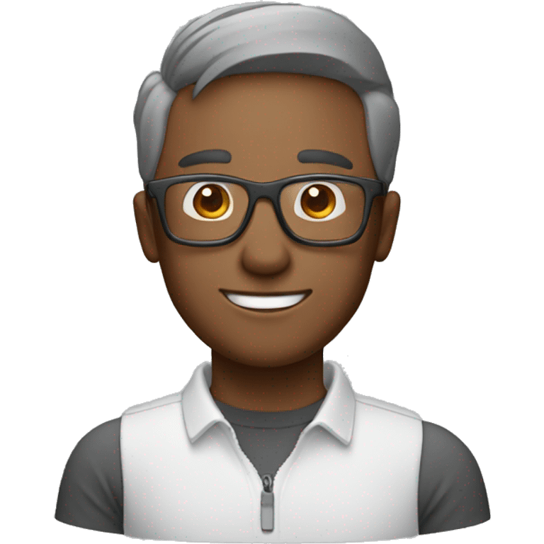 man with rectangular glasses wearing a grey flat bill and loves coke emoji