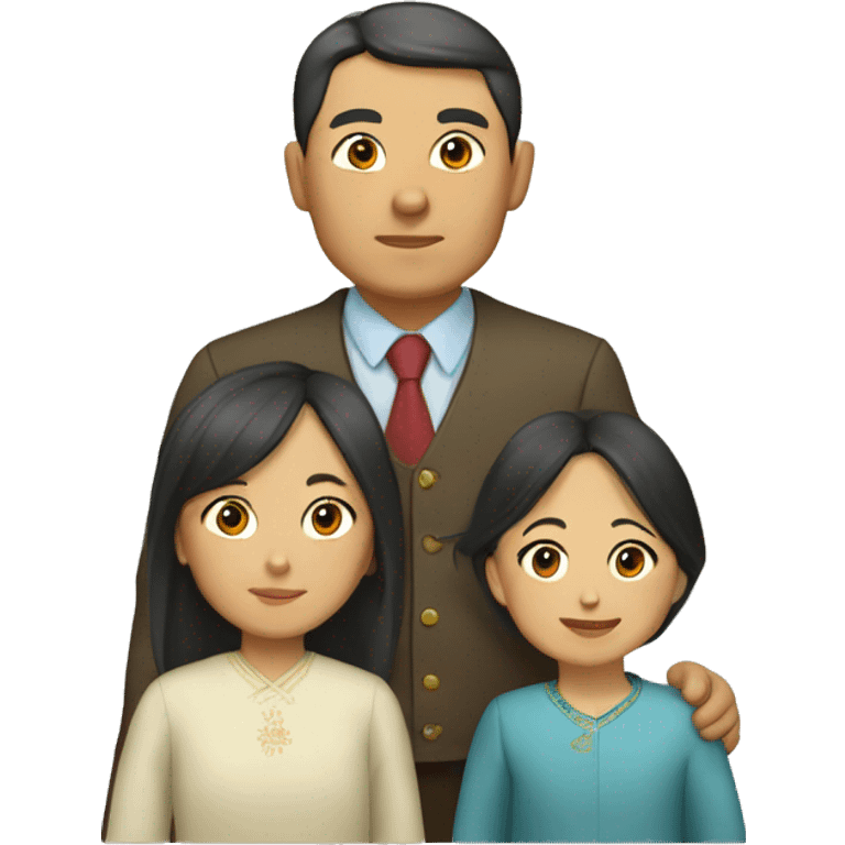 Kazakh family emoji