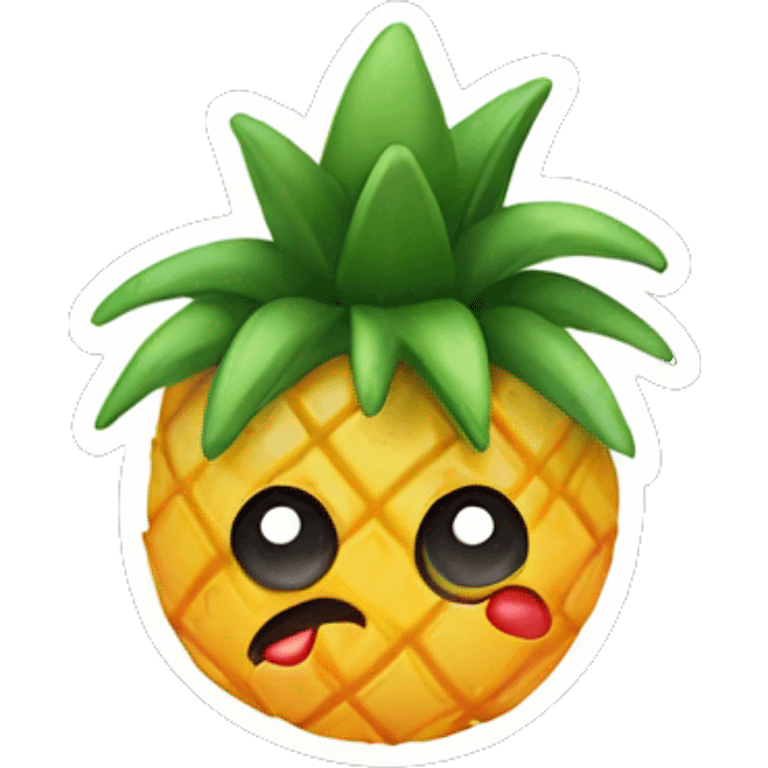 Pineapple upside down emoji