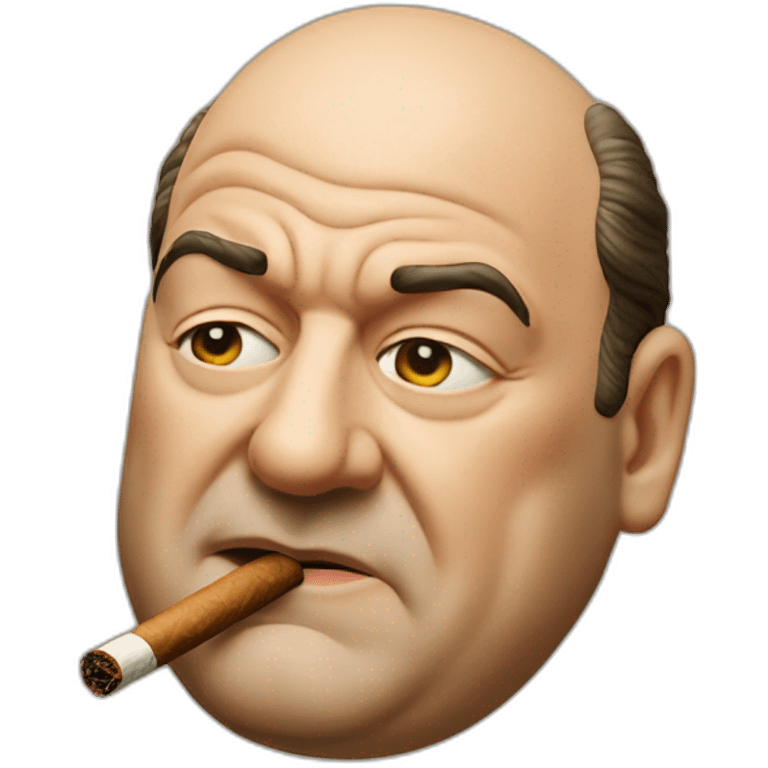 Tony Soprano Face with Cigar emoji