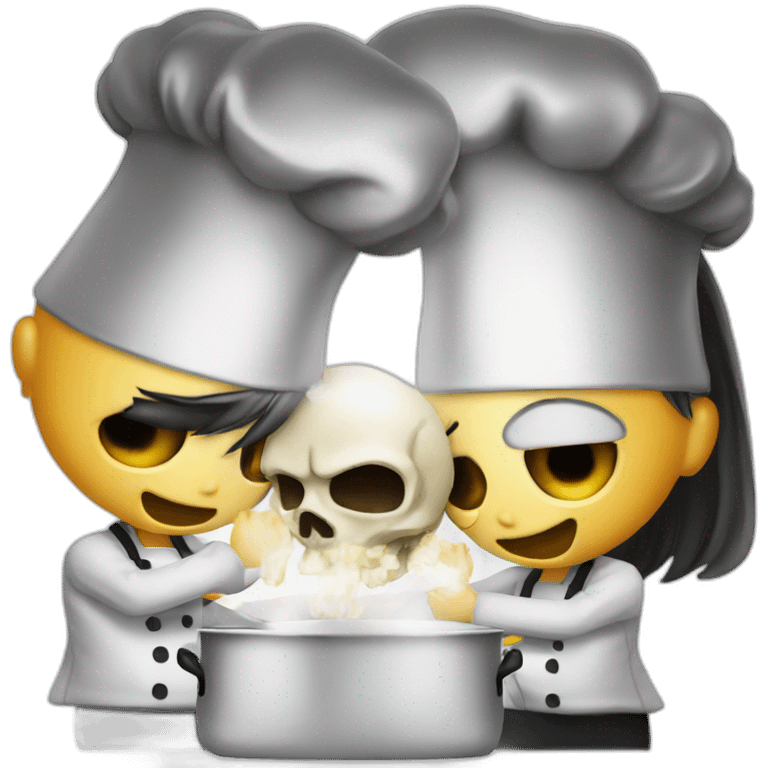 skull chefs kiss emoji