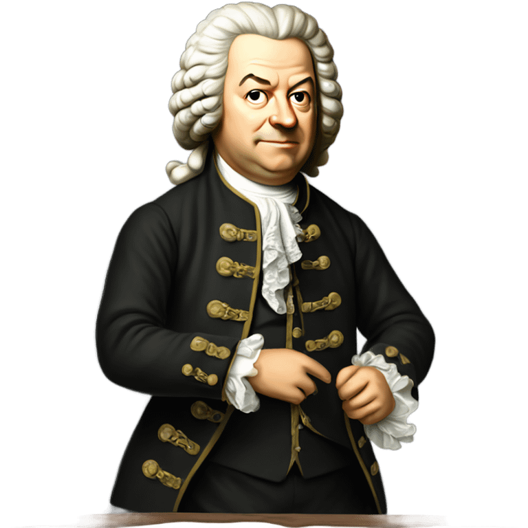 Johann Bach Standing chalkboard emoji