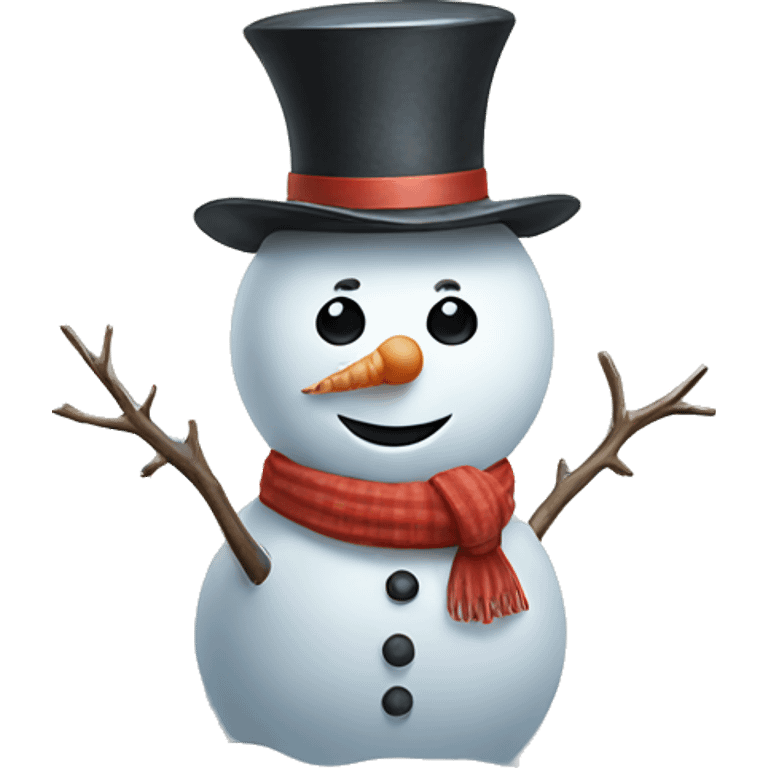 snowman with a comput emoji