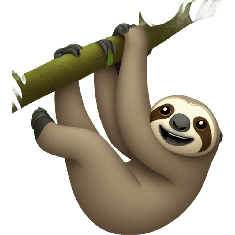 Sloth in rainforest  emoji