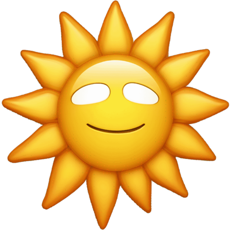 soleil réaliste emoji