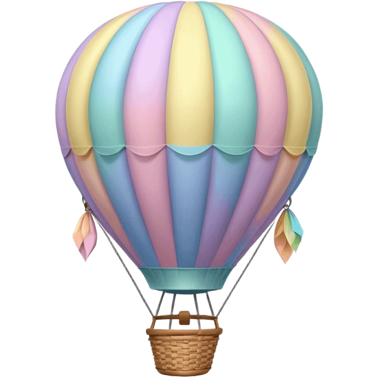 pastel hot air balloon  emoji