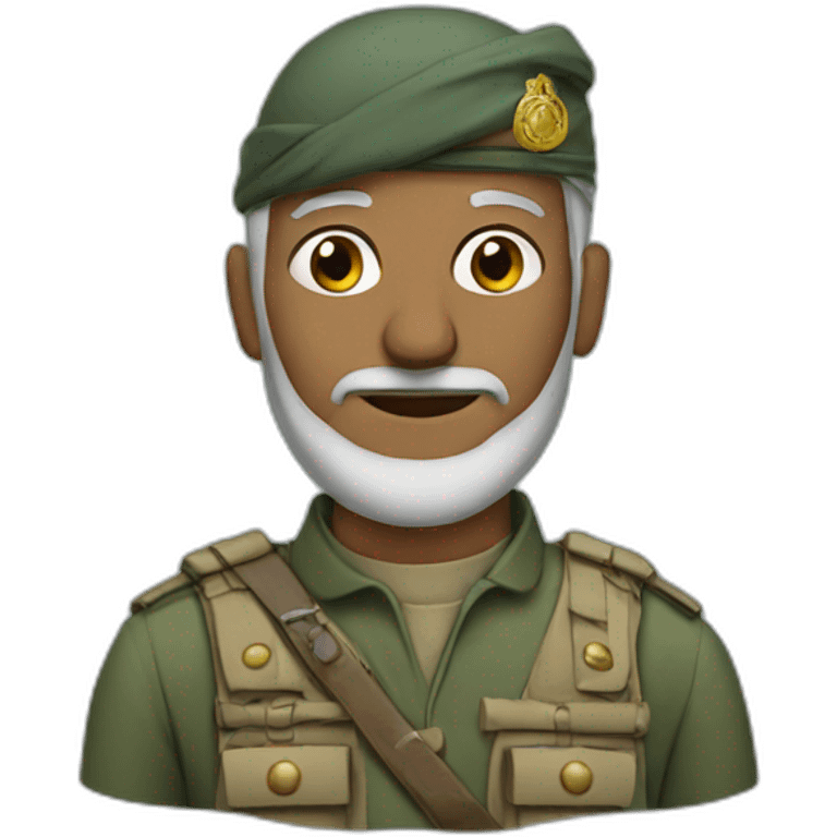 Old Muslim soldier emoji