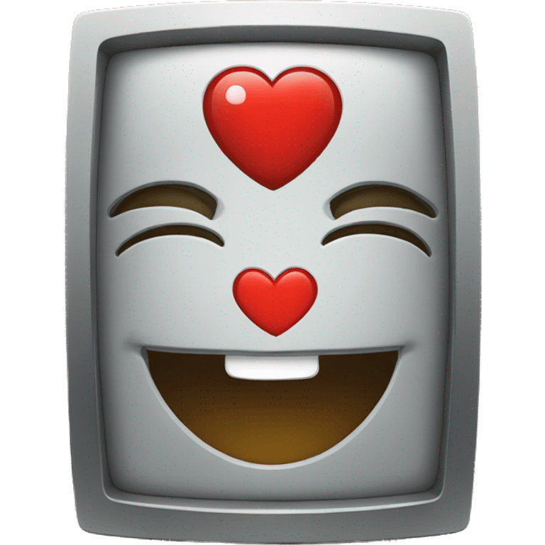 The slot with a heart, smiling. emoji