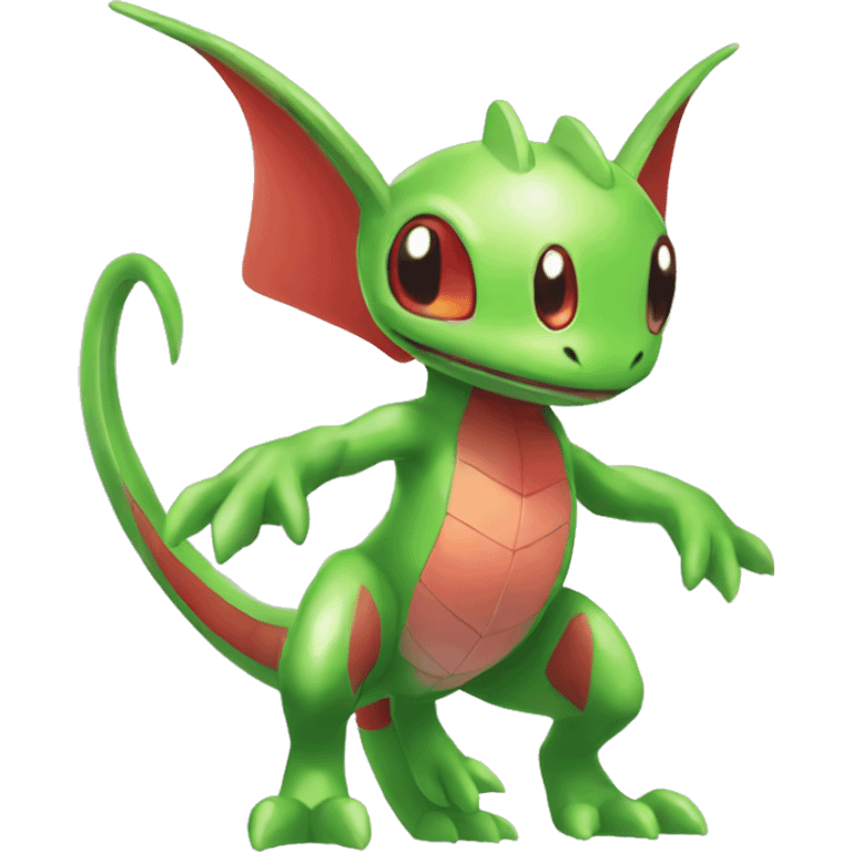 Full body shiny Flygon-grovyle emoji