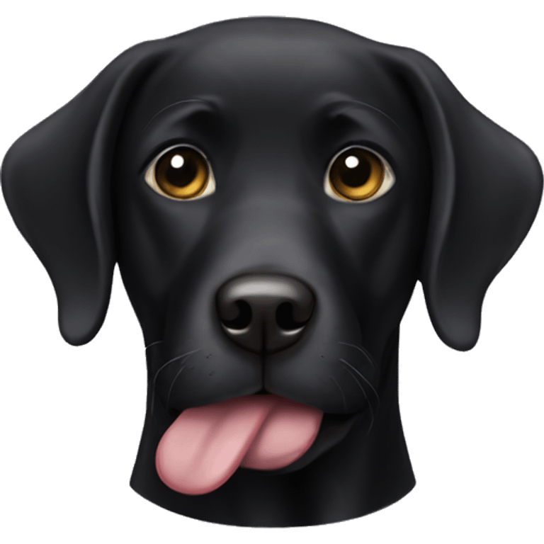 Black lab emoji