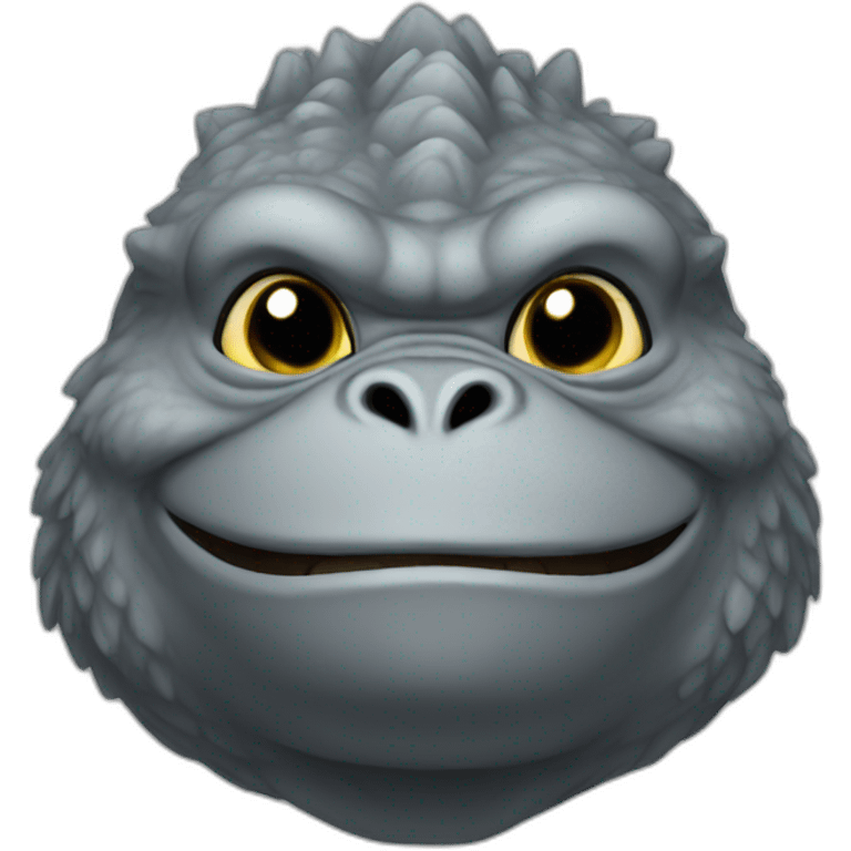 minilla cute grey emoji