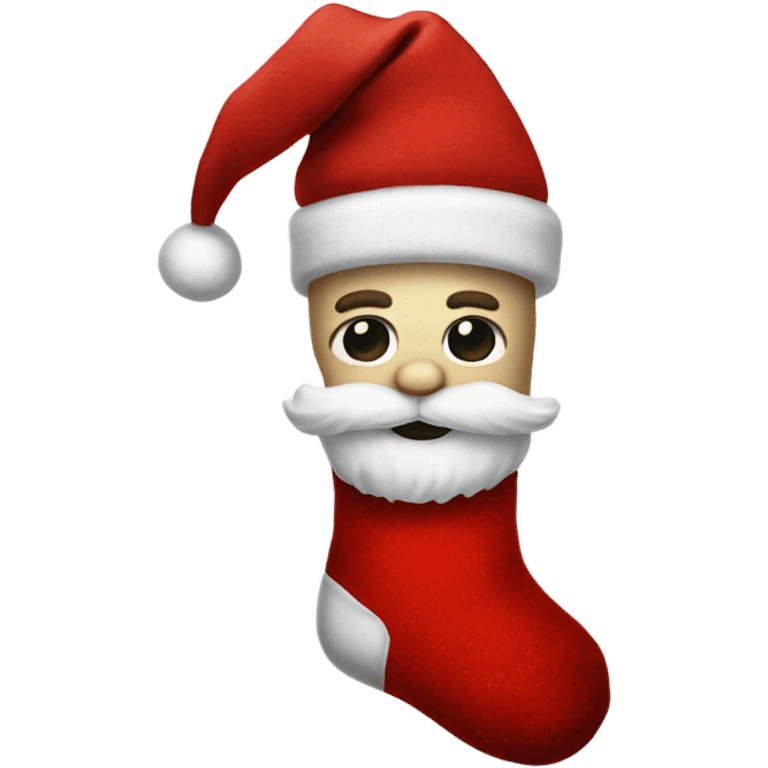 Santa sock emoji