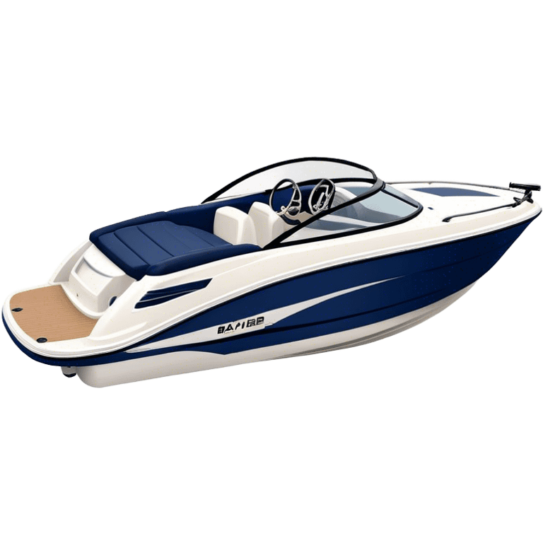 Speedboat - Bayliner 185 Bowrider (Model Year: 2020) (Iconic colour: White with navy blue accents) emoji