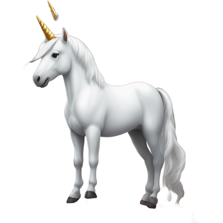 Unicorn on a house emoji