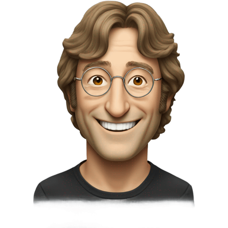 john lennon smiling emoji