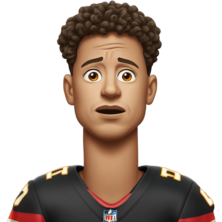 Patrick Mahomes crying to a ref emoji