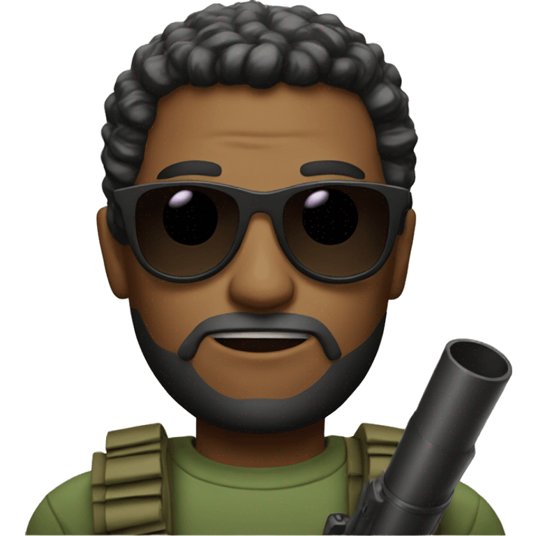 man with bazooka and sunglasses emoji