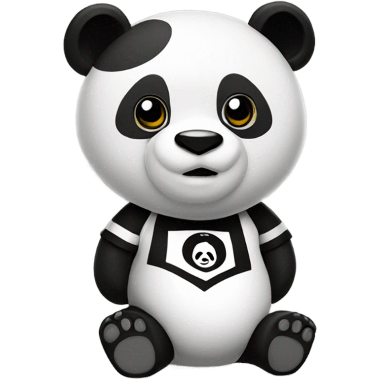 Panda with a St Mirren shirt on emoji