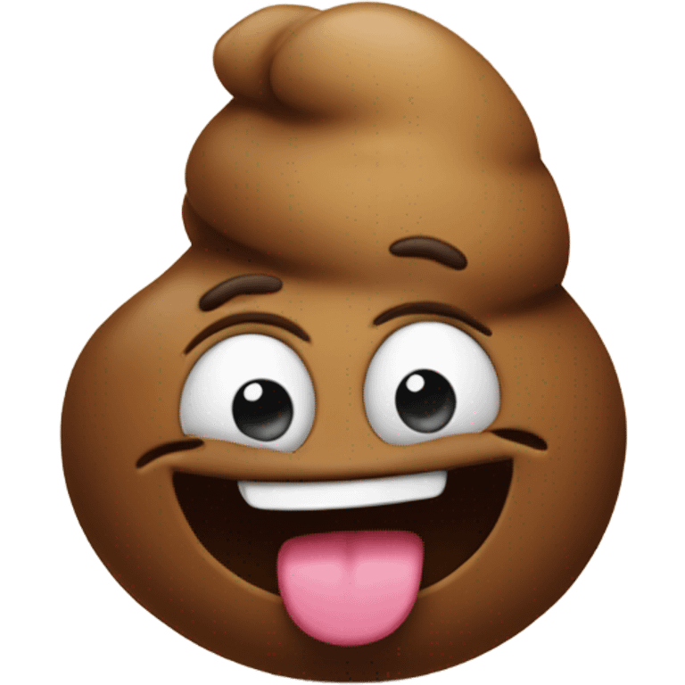 Poop emoji eating poop emoji  emoji