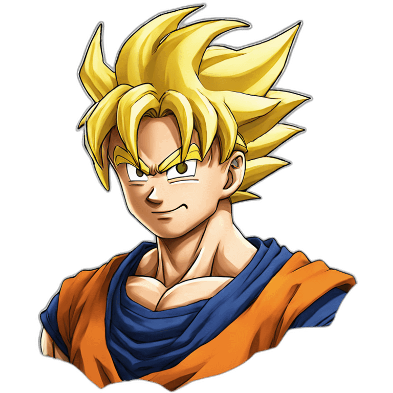 Goku de Dragon ball heureux emoji