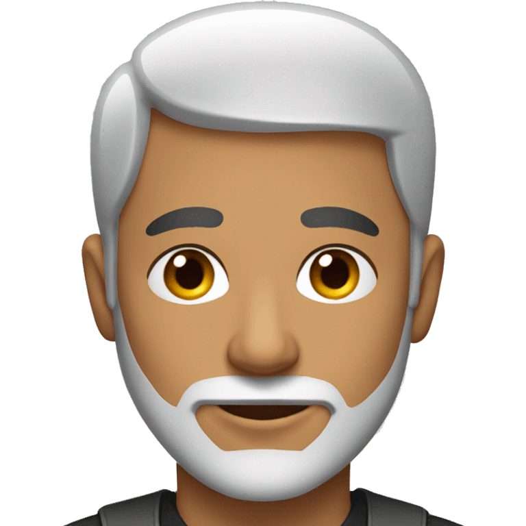 middle eastern man with light beard and short hair emoji