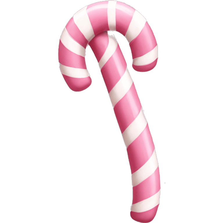 pale pink candy cane emoji