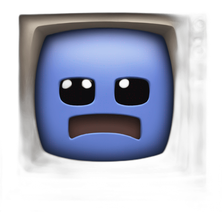 discord wumpus trapped inside of a television emoji