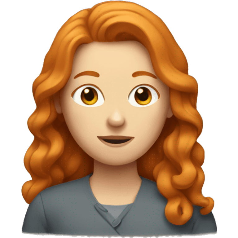 ginger woman emoji